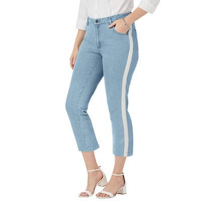 Luvamia Womens Capri Jeans High Rise Denim Capri For Women Ripped Skinny  Jean Capris Summer Stretch Denim Pants Soft Clean White Size Large Fits  Size