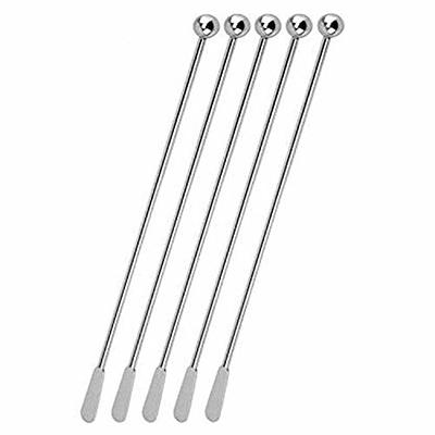 2Pcs Stainless Steel Coffee Stirrers Coffee Beverage Stirrers Reusable  Cocktail Stirrers