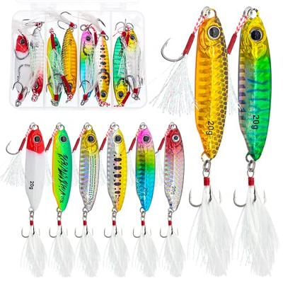 Hard Bait Fishing Lures Long Cast Plastic Strong Penetration Force for  Saltwater for Sea Bass