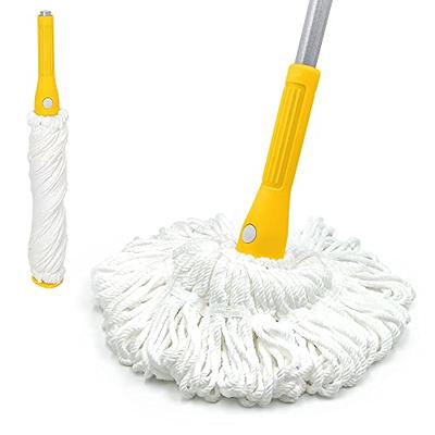 BOOMJOY Twist Mop, Self-Wringing Wet Mop for Floor Cleaning