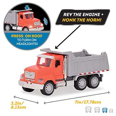 DRIVEN by Battat – Micro Dump Truck – Toy Dump Truck with Lights