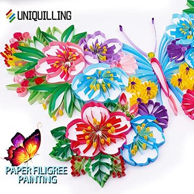 Uniquilling Quilling Kit Paper Quilling Kit for Adults Beginner, Handmade  DIY Craft Quilling Paper Filigree Painting Kit Tools, Room Wall Art Decor