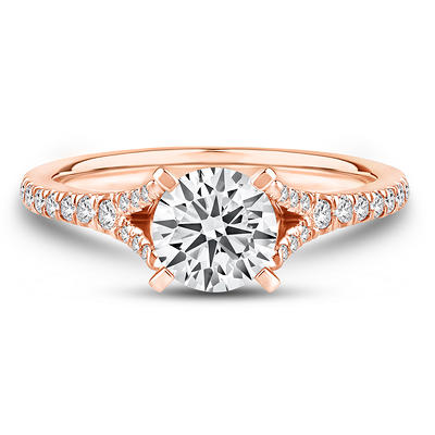 Estate 14K White Gold Diamond Halo Engagement Ring Semi-Mounting - Josephs  Jewelers
