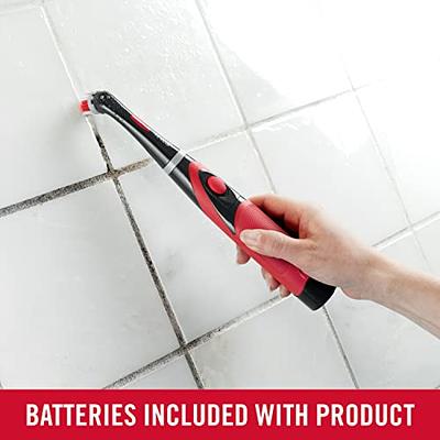 Rubbermaid Power Scrubber, Grout & Tile Bathroom Cleaner, Shower Cleaner,  and Bathtub Cleaner, Multi-Purpose Scrub Brush 