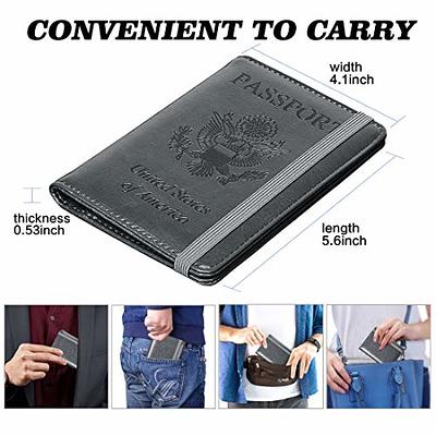 Passport Holder Leather Travel Wallet - RFID Blocking