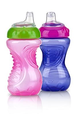 Nuby No Spill Super Spout Trainer Cup - Bright Pink - 8oz : Target