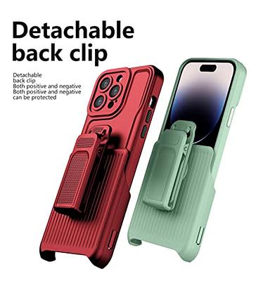 FNTCASE for iPhone 14 Pro Max Case: Military Grade Rugged Cell Phone Cover  with Kickstand & Holster | Shockproof TPU Protection Bumper Matte Textured