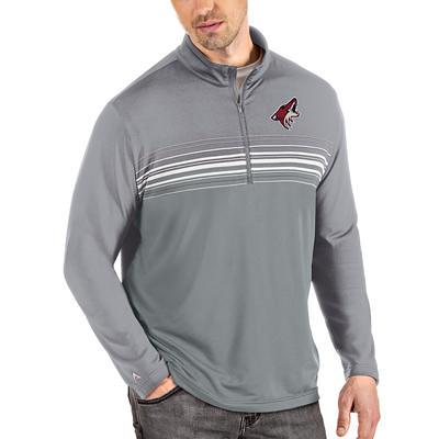 Men's Atlanta Braves Antigua White Team Quarter-Zip Pullover Top