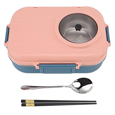 Stainless Steel Thermal Insulated Lunch Box Bento Food Container Spoon  Chopstick