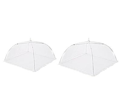 Umbrella Food Cover 6pcs Large Pop-Up Mesh Screen Food Cover Tent Umbrella  Reusable and Collapsible Outdoor Picnic Food Covers Mesh Food Cover Net 