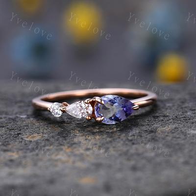 14K White Gold Antique Cushion Tanzanite and Diamond Ring 2.62 Carats - Tanzanite  Jewelry Designs