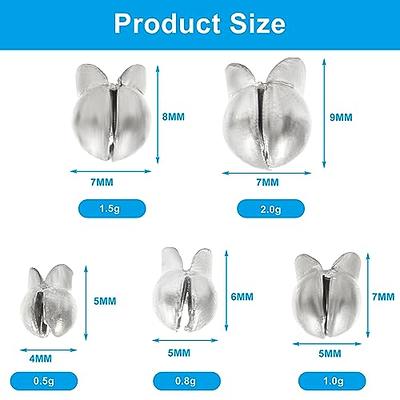 Split Shot Fishing Weights Fishing Sinkers Lead Split Shot Fishing Weights  Sinkers Split Shot Sinkers for Fishing -Space Sinker 500Pcs