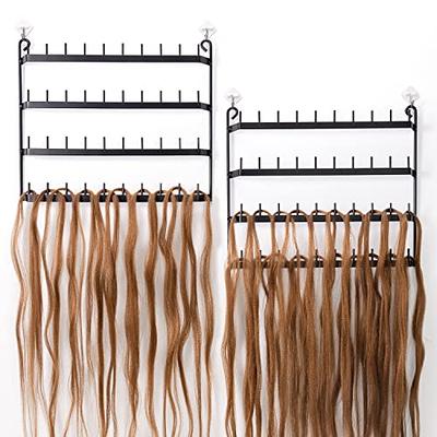 Sunnacate Braiding Hair Rack, Wall Mount Hair Rack for Braiding