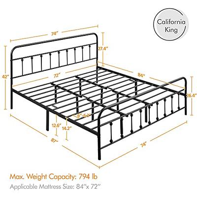 California King Bed Dimensions & Drawings