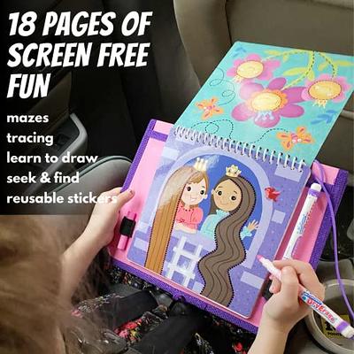 Travel coloring kit for kids no mess unicorn coloring set with 60 coloring  pages and 16 coloring