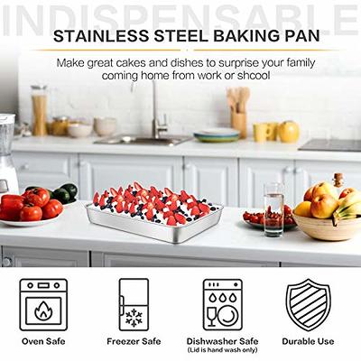 4 Inch Small Cake Pan Set Of 3, E-far Stainless Steel Mini Round Smash Cake Baking  Pans, Non-toxic & Healthy, Mirror Finish & Dishwasher Safe