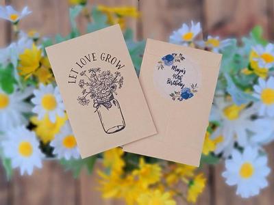 Baby Shower Seed packet favor. Rustic baby shower. Rustic Shower Favor.  Custom seed packets. Personalized shower favor. Baby in Bloom