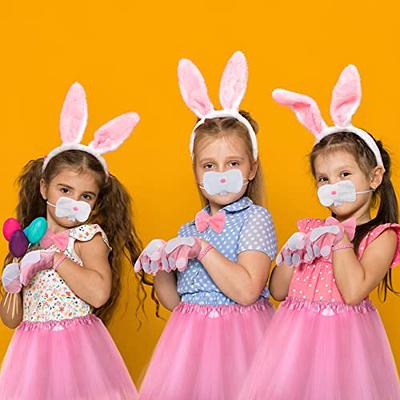 Mumufy 7 Pcs Easter Bunny Costume, Kids Bunny Costume Accessories