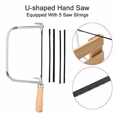 Coping Saw, Multi Purpose Adjustable U shaped Hand Saw Woodworking Saw,  U-shaped Hand Hacksaw Handle Tools With 5 Replacement Hand Saw Strings -  Yahoo Shopping