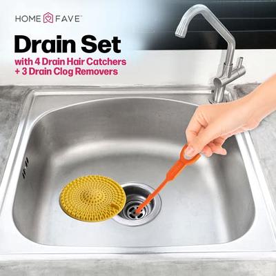 Snake Drain Clog Remover, Goodbey to Clogged Drains with Powerful Drain  Snake Clog Remover Kit Drain Hair Catcher Plumbing Snake Plastic Drain  Snake