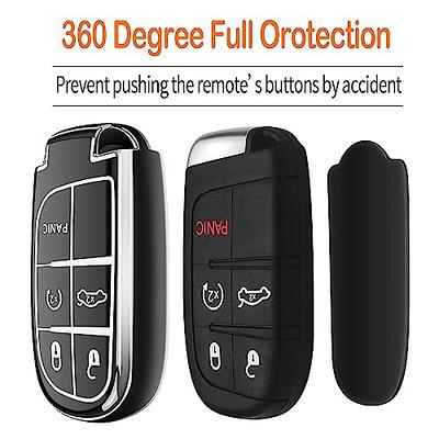  for Dodge Key Fob Cover,Key Fob Case for Dodge Charger  Challenger Dart Journey Durango Grand Caravan RAM Smart Remote Premium Soft  TPU Dodge Key Cover 3/4/5 Button(Black) : Everything Else