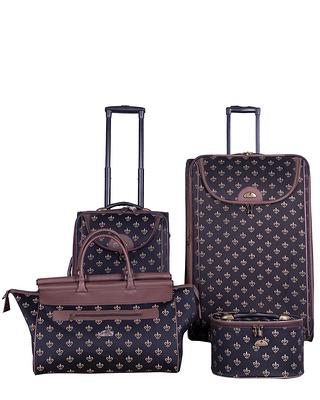 American Flyer Fleur De Lis 4-Piece Luggage Set - Red