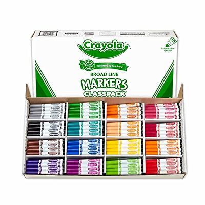 Washable Markers Bulk, 12 Colors 240 Count Bulk Markers, Broad Line Markers  Bulk for Class Classroom Set, Back to School Supplies for Teachers