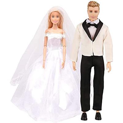 SOTOGO 18 Pieces Doll Clothes and Accessories for 11.5 Inch Girl Boy Doll  Happy Wedding Playset Include 6 Sets Handmade Doll Groom Suit, Wedding  Dress and 6 Pairs Shoes - Yahoo Shopping