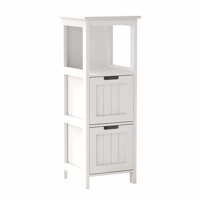 Alaterre Furniture Coventry 16 in. W x 48 in. H Free-Standing Bath Tall  Storage Shelf in White ANCT72WH - The Home Depot