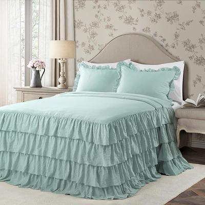 Lush Decor(R) Allison Ruffle Skirt Bedspread Set - Yahoo Shopping