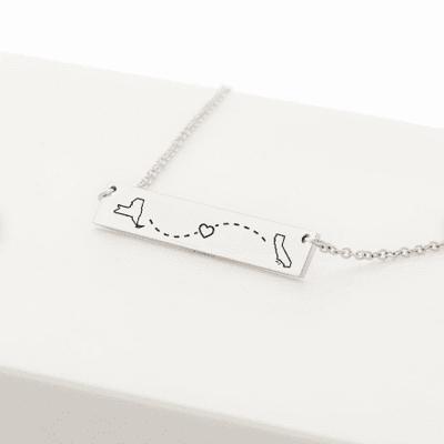 Long Distance Relationship Necklace