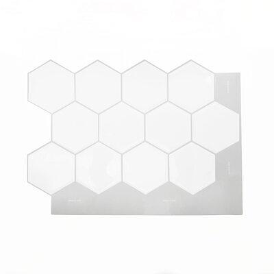 Peel&Stick Mosaics Peel & Stick Peel and Stick Stainless Steel Block 12 x 12 Metallic Metal Linear Peel-and-Stick Wall Tile - Each