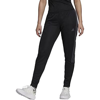 adidas Women's Tiro 21 Track Pants, Black/Dark Grey Heather, Large