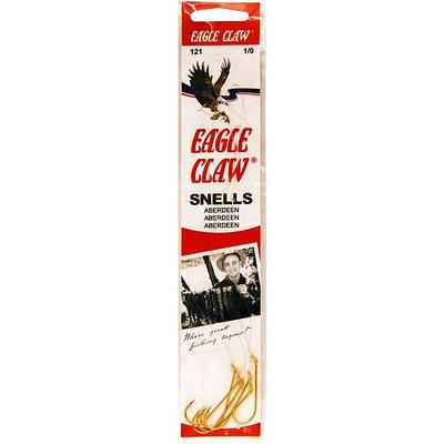 Eagle Claw 139H-2/0 Baitholder Snelled Fish Hook, 6 Piece (Bronze)