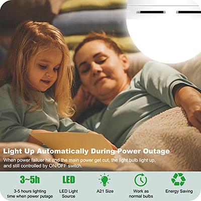 UNILAMP 9W Rechargeable Emergency Light Bulbs, E26 Battery Light Bulb 60W  Equivalent, 2 Modes of Daylight 5000K Emergency Lights for Home Power  Outages, Camping, Hurricane, Dimmable, 4-Pack - Yahoo Shopping