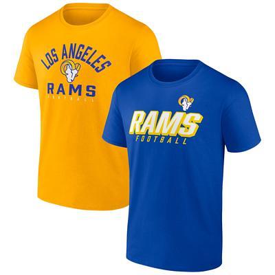 Men's Fanatics Branded White Los Angeles Rams Team Authentic Logo Personalized Name & Number T-Shirt