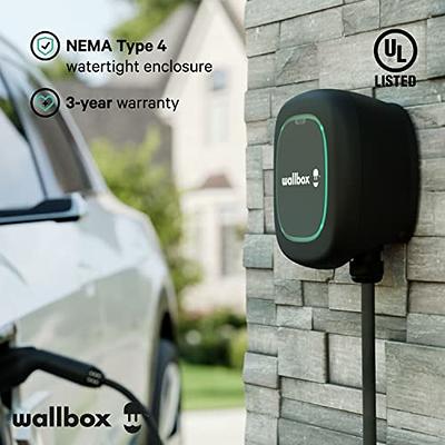  Wallbox Pulsar Plus Level 2 Electric Vehicle Smart Charger - 40  Amp, Ultra-Compact, WiFi, Bluetooth, Alexa/Google Home, Energy Star and UL  Certified, 25ft Cable, Indoor/Outdoor EVSE, Assembled in USA : Automotive