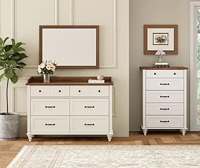  WLIVE Tall Dresser for Bedroom with 12 Drawers, Dressers &  Chests of Drawers, Fabric Dresser for Bedroom, Closet, Fabric Storage  Dresser with Storage Drawers, Steel Frame, Wood Top, White : Home