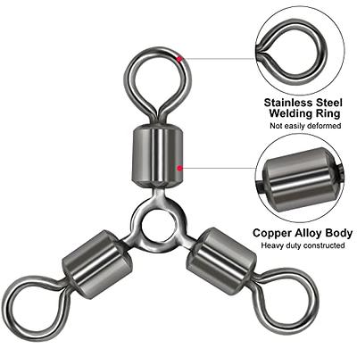 goture Fishing Swivels, 3 Way swivels Fishing Tackle, T Shape