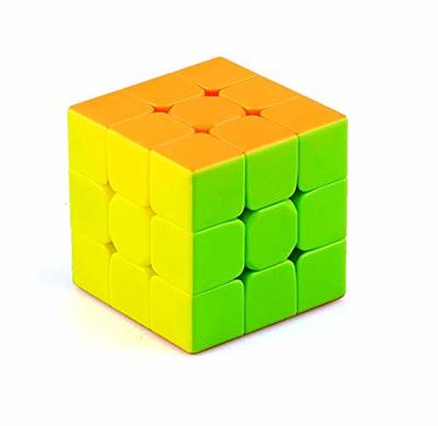 ROXENDA 3x3 Speed Cube, 3x3x3 QYTOYS Warrior S Speed Cube Stickerless  Frosted Puzzle Magic Cube (Stickerless)