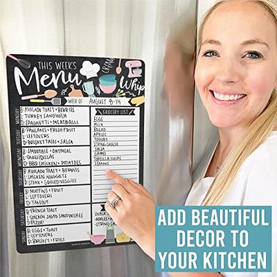 Gnome Magnetic Weekly Meal Planner Dry Erase Board for Refrigerator -  Magnetic Meal Planner for Refrigerator Dry Erase, Weekly Dinner Menu Board  for Kitchen Conversion Chart Magnet, Grocery List… - Yahoo Shopping