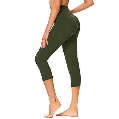  GAYHAY 3 Pack High Waisted Capri Leggings For Women