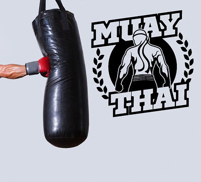 Muay Thai, Thai Boxing, The Martial Art Of Thailand, Gym Sticker