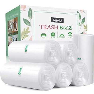 6 Gallon 330 Counts Strong Trash Bags Garbage Bags by Teivio