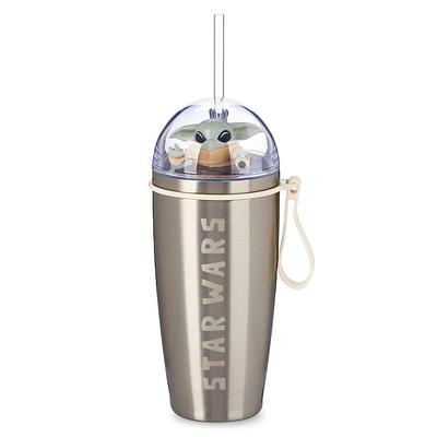 19oz. White Stainless Steel Tumbler with Straw by Celebrate It