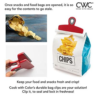 Chip Clips, 8 Pack Food Clips, Bag Clips for Food Storage with Air Tight  Seal Grip (4 Large and 4 Small) 