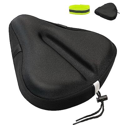 Elite Gel Bike Seat Cushion - Extra soft Bicycle saddle cover for spin,  exercise stationary bikes and outdoor Biking - Premium accessories for  comfort while cycling 