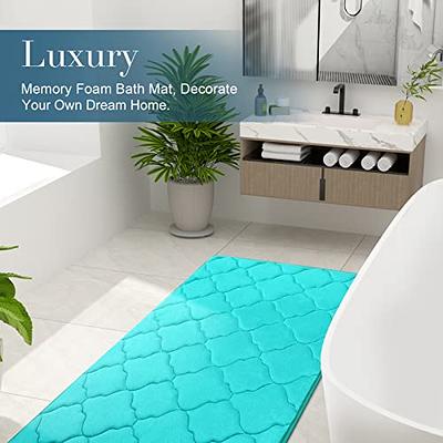 Kitinjoy Luxury Bathroom Rug Mat, Ultra Soft Water Absorbent Microfiber Bath Rug, Non Slip Plush Shaggy Bath Carpet, Machine Wash Dry, Bath Mats for