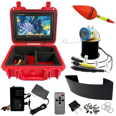 15M/50FT Portable Underwater Fishing Camera Video Fish Finder with 9 HD  LCD Monitor 1200tvl Camera for Ice Lake Boat Fishing 24pcs Infrared and Cool  LED Lights (RED) - Yahoo Shopping