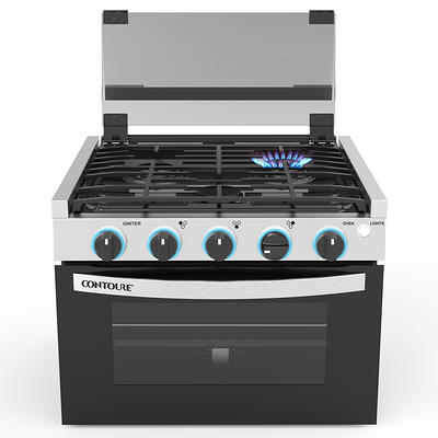 Greystone 21 Gas RV Range, 12-Volt, Black